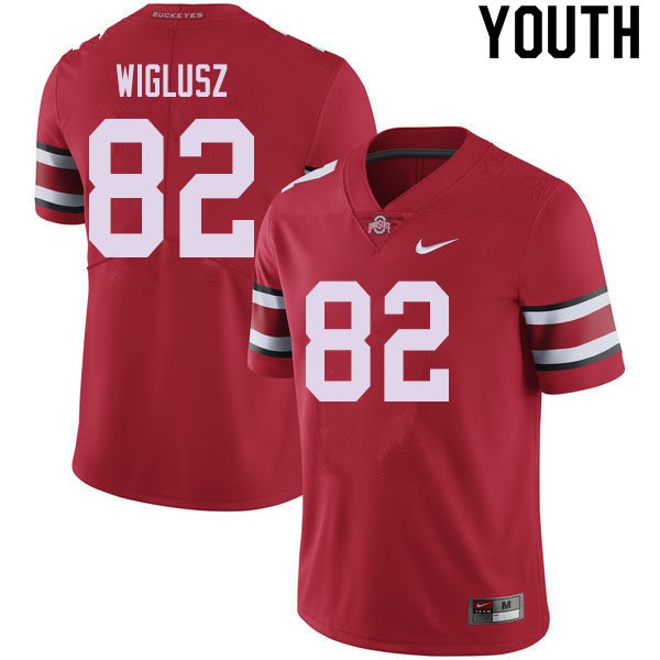 Ohio State Buckeyes #82 Sam Wiglusz Youth University Jersey Red